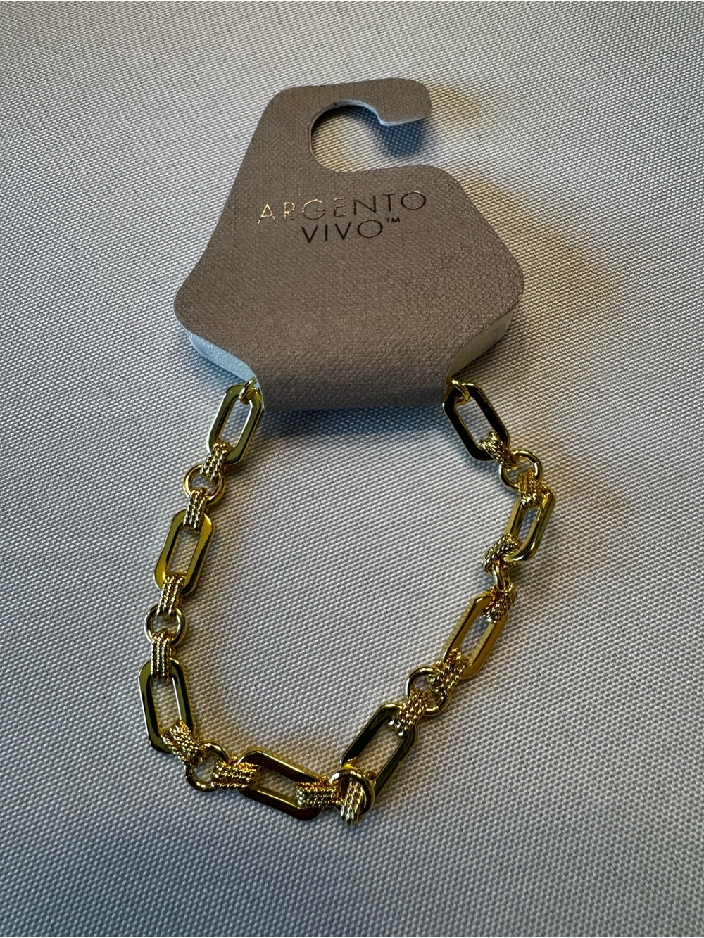 Argento Vivo Polished Gold Chain-Link Bracelet